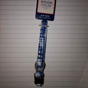 Top Paw Blue & White Tye Dye Size XS Dog Collar NWT